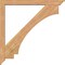 Ekena Millwork Imperial Traditional Smooth Bracket w/ Offset Brace, Western Red Cedar, 5 1/2"W x 48"D x 48"H BKT0604X48X48IMP01SWR - alternate 4